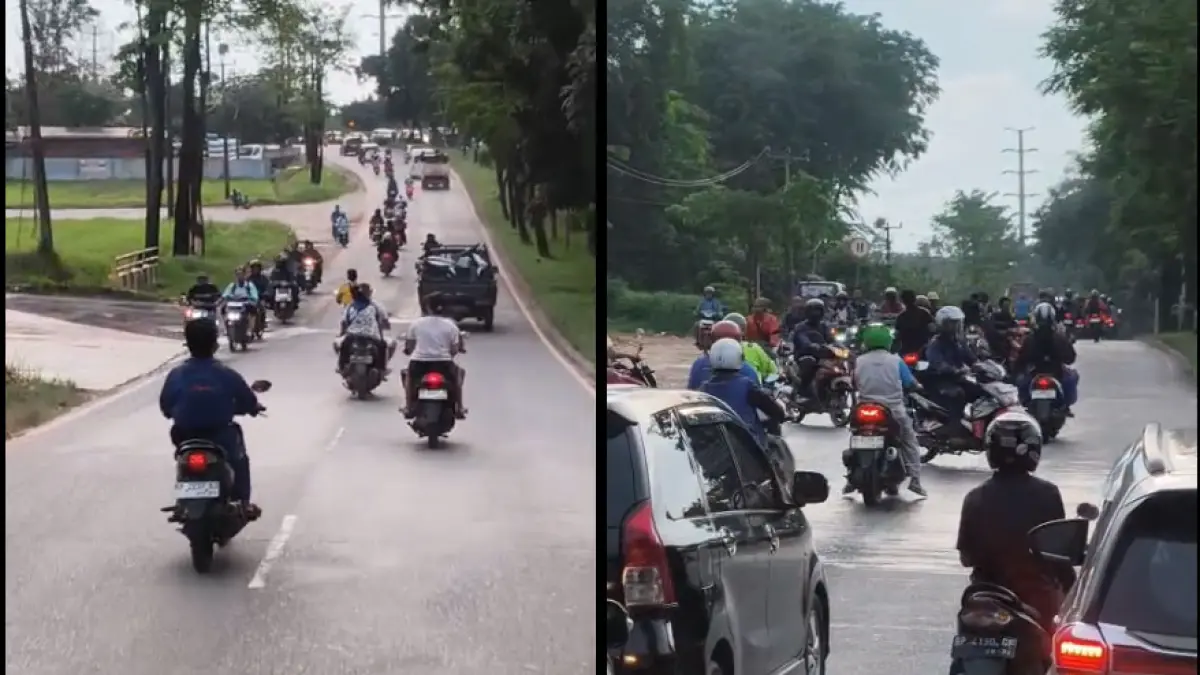 Melawan arus menjadi pemandangan sehari-haridi Jalan Brigjen Katamso, tepatnya di kawasan lampu merah Simpang Sagulung, Kota Batam. Seperti terekam pada Jumat (29/5) sekitar pukul 17.00 WIB.   F. Syaban / Batam Pos