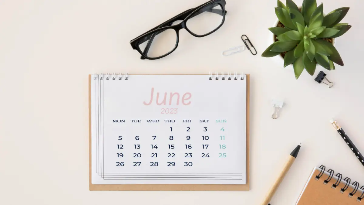 Kalender bulan Juni. (Freepik)