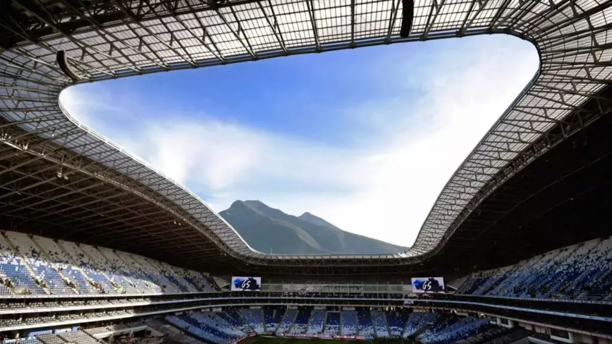 Foto Stadion BBVA di Monterrey, Meksiko, yang menjadi salah satu arena Piala Dunia 2026. (Laman resmi FIFA)