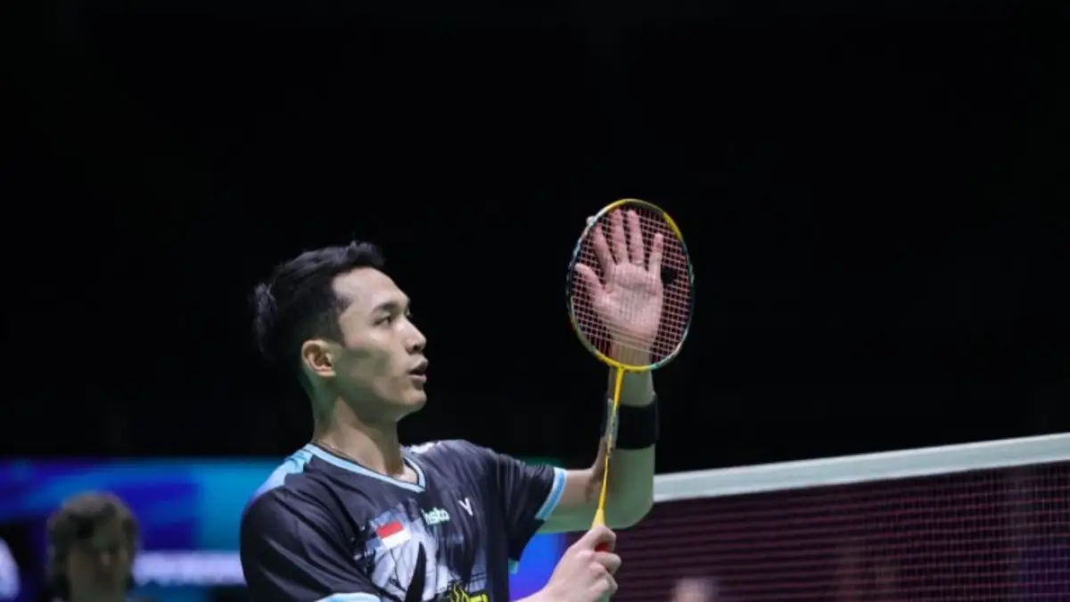 Pebulu tangkis tunggal putra Indonesia Jonatan Christie saat tampil di babak pertama Malaysia Masters 2026 di Axiata Arena, Kuala Lumpur, Rabu (20/05/2026). ANTARA/HO-PBSI