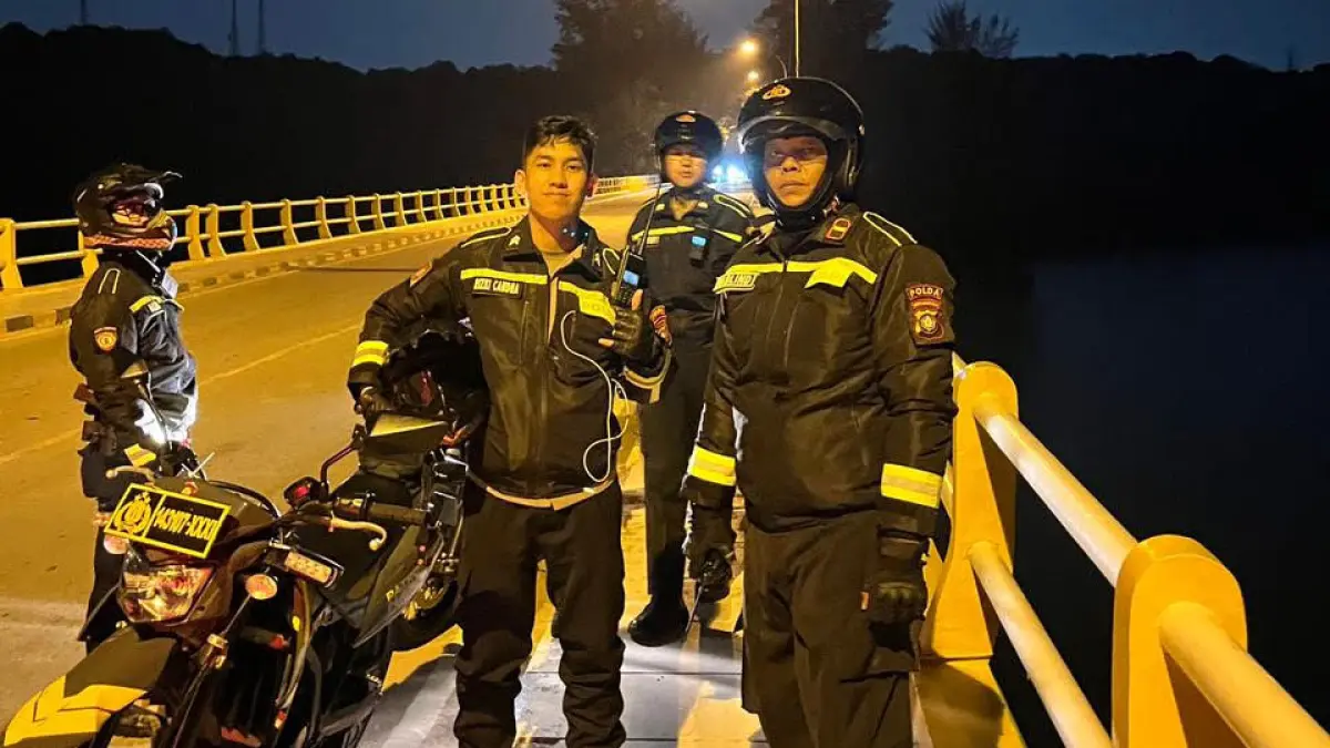 Polda Kepri menerjunkan 114 personel diterjunkan setiap hari untuk melakukan patroli dan pengaturan lalu lintas guna menjaga keamanan serta rasa aman kepada masyarakat. (istimewa)