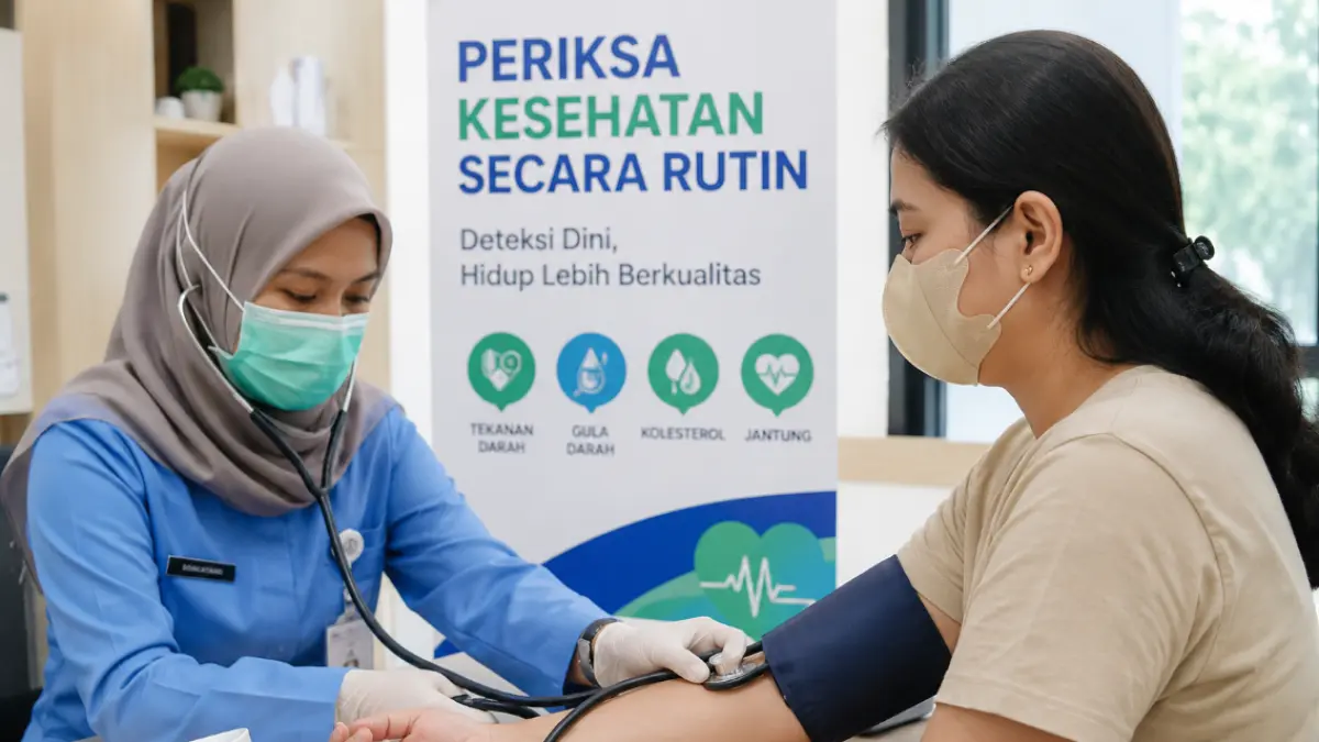 Pemeriksaan kesehatan secara berkala. F chatgpt