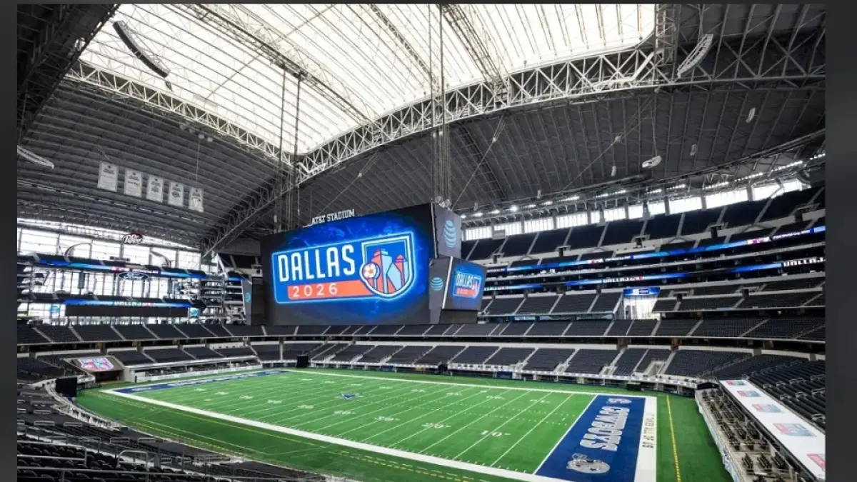 Stadium di Dallas, Texas, akan menjadi salah satu panggung utama Piala Dunia 2026, termasuk sebagai tuan rumah semifinal. (FIFA)