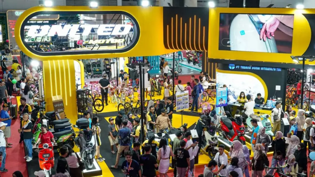 United Bike dan United E-Motor turut meramaikan Jakarta Fair 2026. (Dony/JawaPos.com)