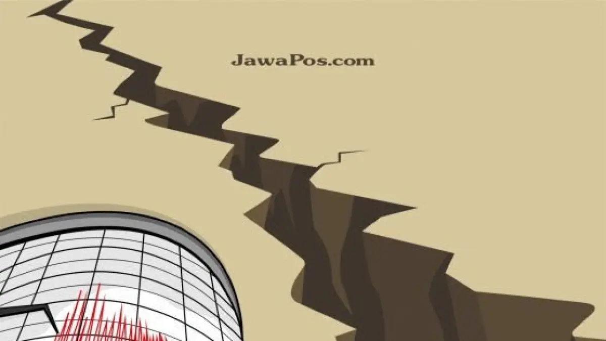 Ilustrasi: Gempa Bumi. (Dimas PradiptaJ/JawaPos.com)