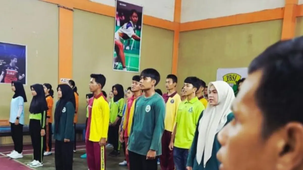 Proses seleksi atlet bulu tangkis pada Jumat (1/5/2026) di Natuna oleh Persatuan Bulu Tangkis Seluruh Indonesia (PBSI) Natuna. ANTARA/Muhamad Nurman 