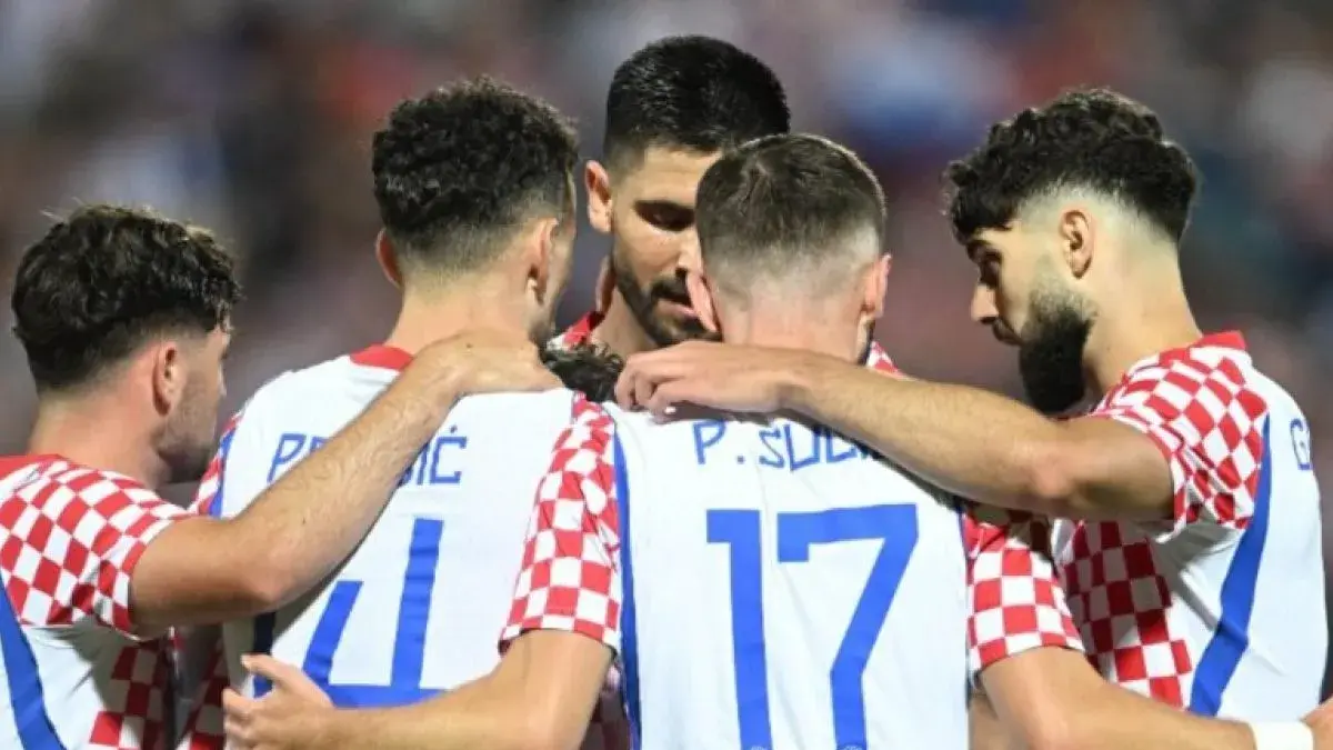 Timnas Kroasia menang 2-1 atas Slovenia dalam laga uji coba internasional di Stadion Andelko Herjavec, Varazdin pada Senin (8/6/2026). X.com/HNS_CFF