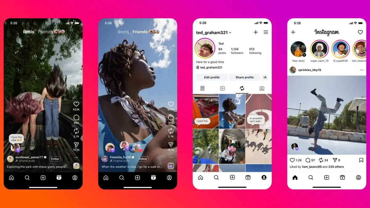 Instagram hadirkan fitur grid profil. (x.com/gizbot)