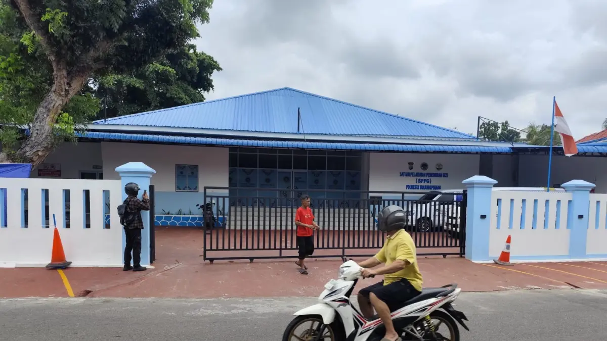 SPPG Polresta Tanjungpinang yang terletak di Jalan Rumah Sakit mulai berhenti operasi, Kamis (11/6). F. Mohamad Ismail/Batam Pos