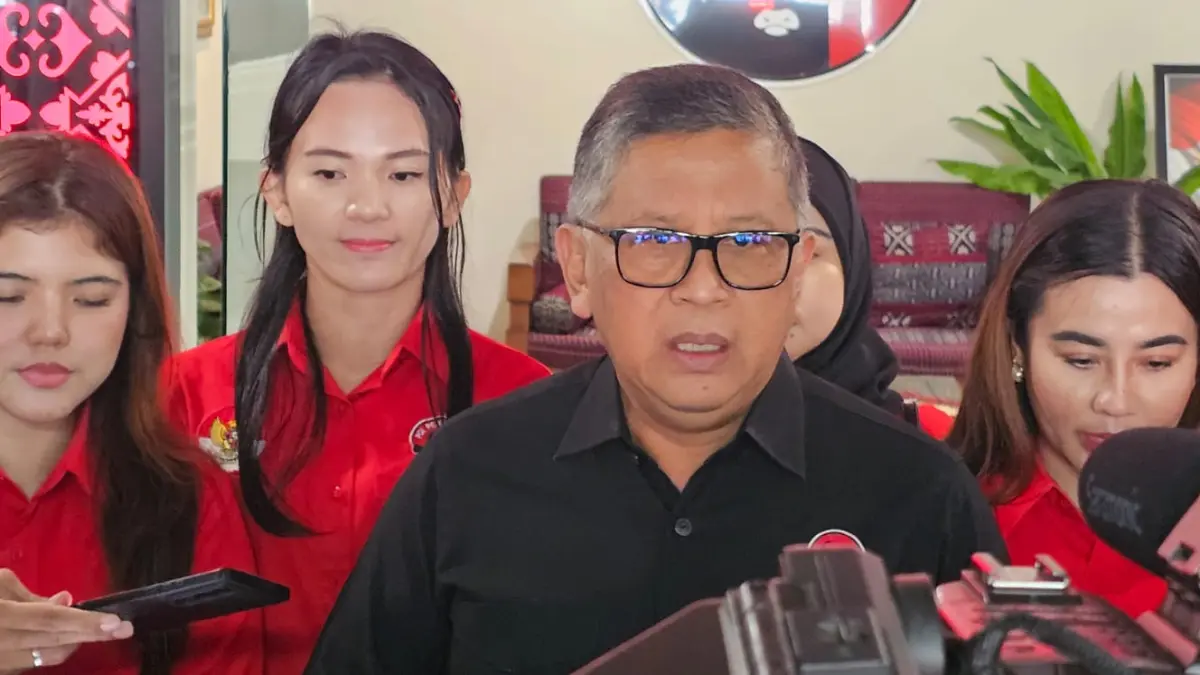 Sekjen PDI Perjuangan, Hasto Kristiyanto, di Sekolah Partai PDIP, Lenteng Agung, Jakarta Selatan, Rabu (11/2). (Muhamad Ridwan/JawaPos.com).