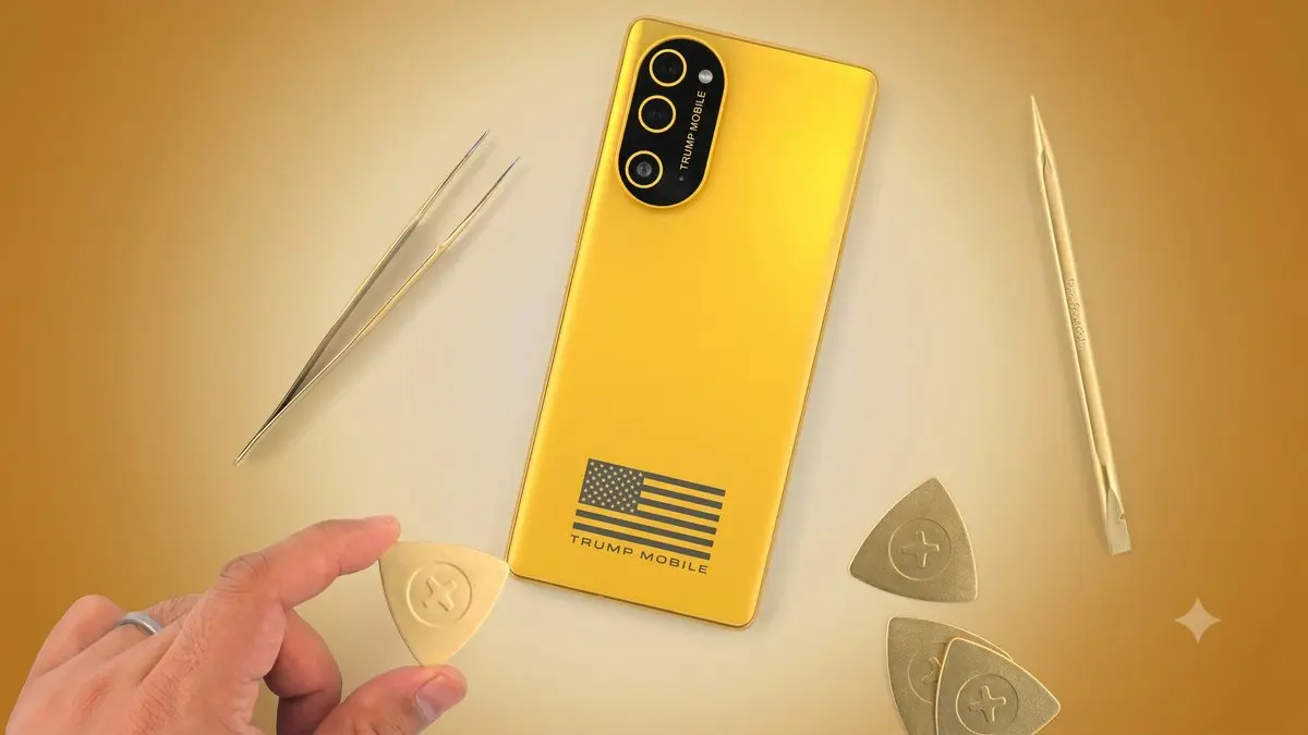 Trump Phone T1 memiliki desain sama dengan HTC U24 Pro. (x.com/canaltech)