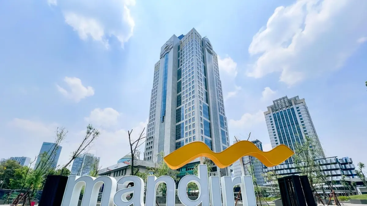 Gedung Bank Mandiri di Jakarta. F Mandiri