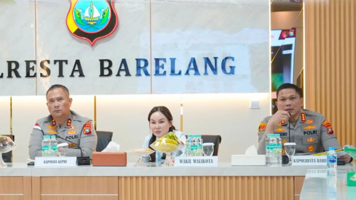 Kapolresta Barelang, Kombes Pol Anggoro Wicaksono (kanan), menegaskan pencurian fasilitas publik menjadi perhatian serius Polisi. 