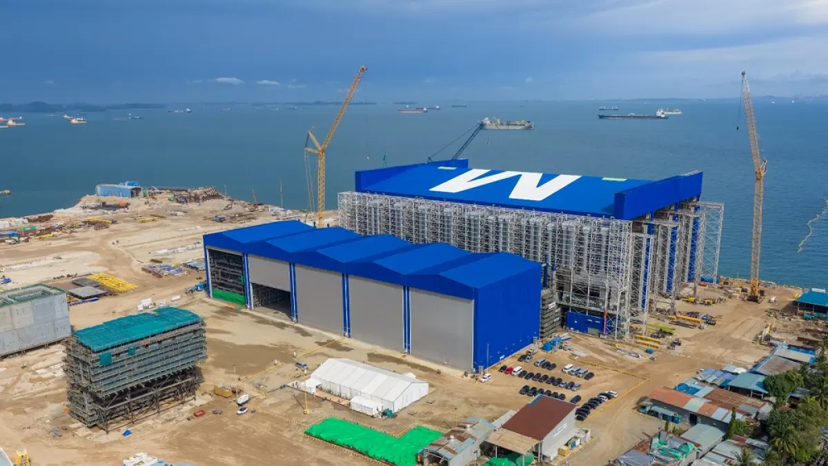 Cakrawala Building dan Nusantara Building milik PT McDermott Indonesia di Batam untuk mendukung proyek energi hijau dunia. Foto: Istimewa