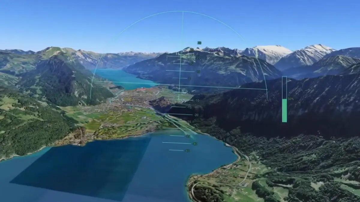 Google Earth merilis fitur Flight Simulator. (x.com/HalaBughazi)