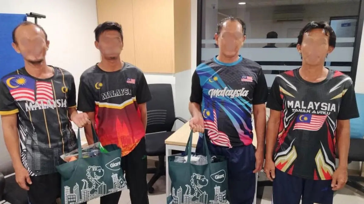 . Empat nelayan Bintan yang akan dipulangkan ke Tanah Air. F Istimewa 