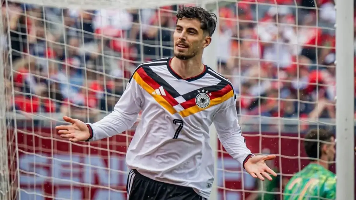 Kai Havertz menjadi andalan Jerman saat menghadapi Pantai Gading dalam laga krusial Grup E Piala Dunia 2026 di Toronto Stadium. (Instagram @kaihavertz29)
