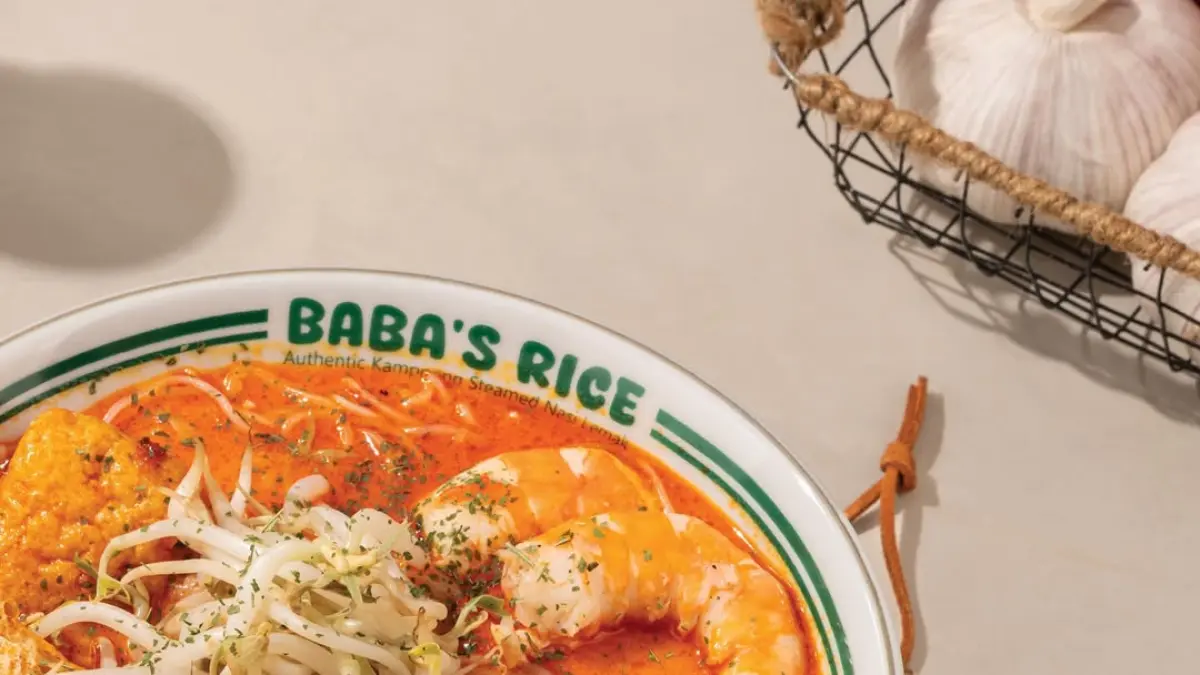 Menu sarapan di Baba
