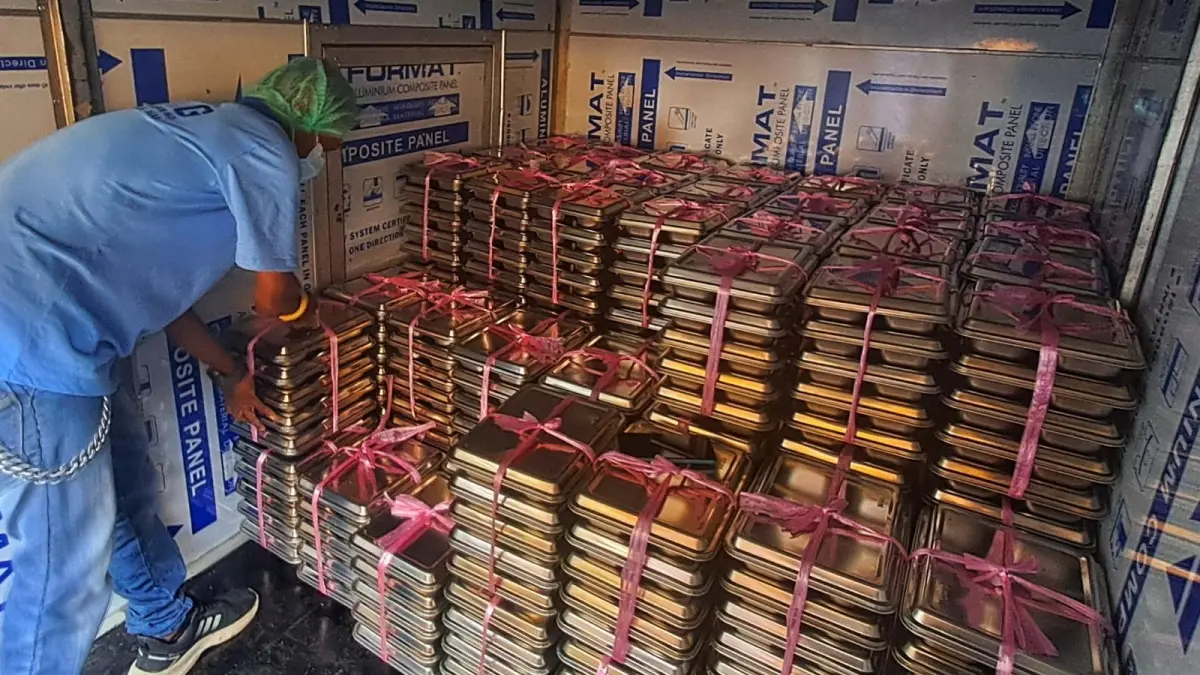 Pendistribusian MBG dari salah satu dapur SPPG di Pulau Bintan, belum lama ini. F.Slamet Nofasusanto/Batam Pos