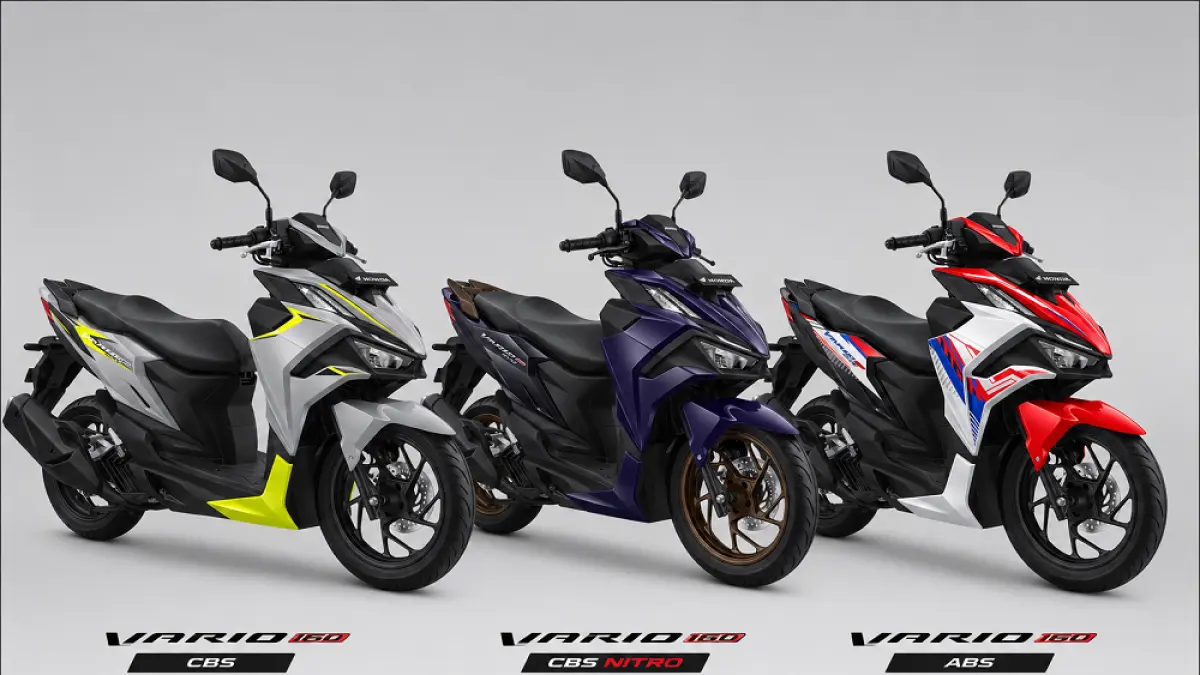 New Honda Vario Evo 160 terbaru dengan desain sporti, mesin 160 cc eSP+, dan fitur USB Type-C Charger. Foto: Istimewa