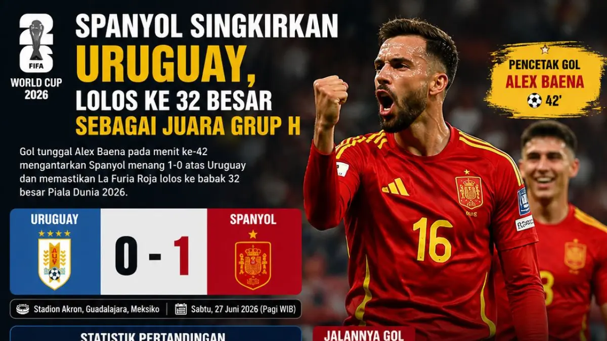 Timnas Spanyol memastikan langkah ke babak 32 besar Piala Dunia 2026