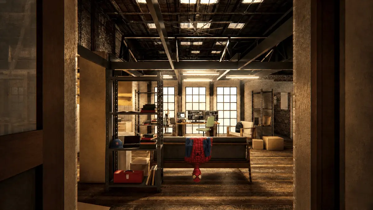 Replika apartemen Peter Parker. (x.com/cosmic_marvel)