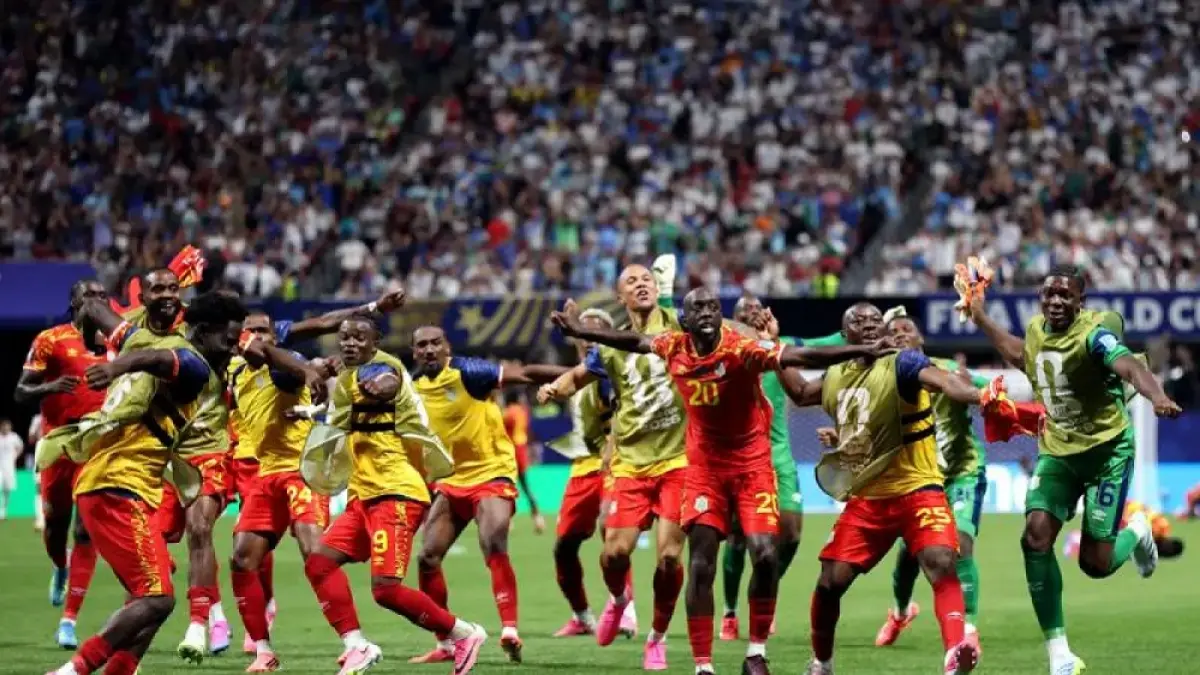 Selebrasi pemain RD Kongo usai menang atas Uzbekistan. (Dok. FIFA)