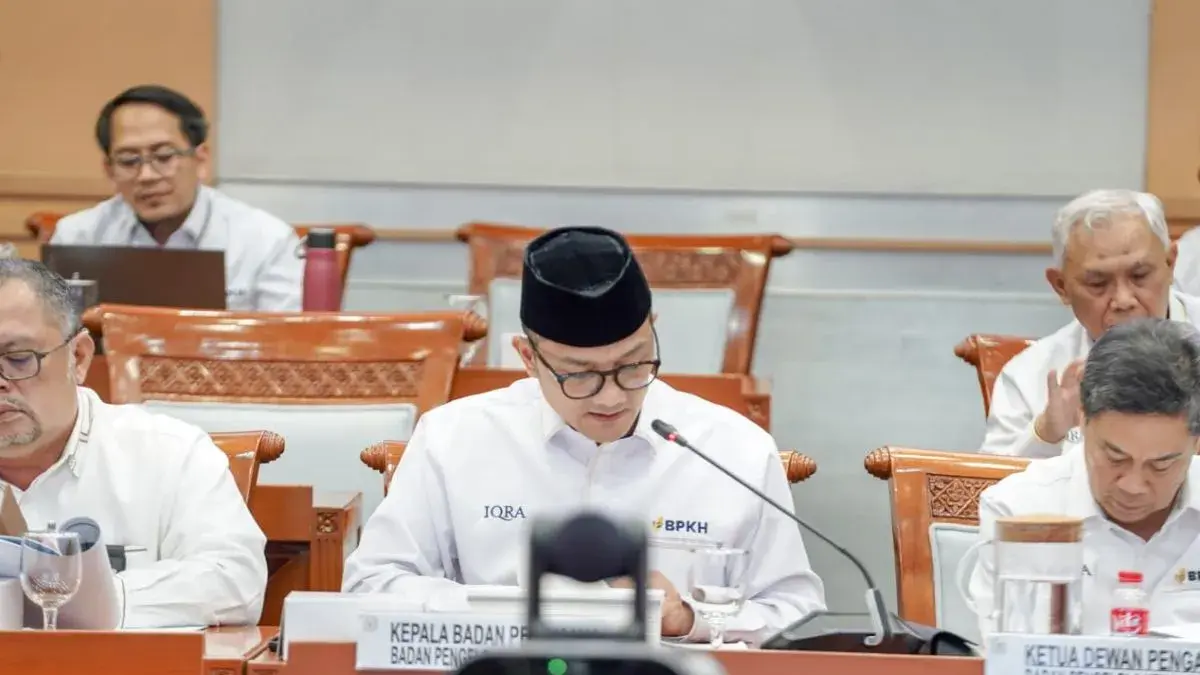 Kepala Badan Pelaksana BPKH Fadlul Imansyah saat rapat kerja bersama Komisi VIII DPR RI. ANTARA/HO-BPKH