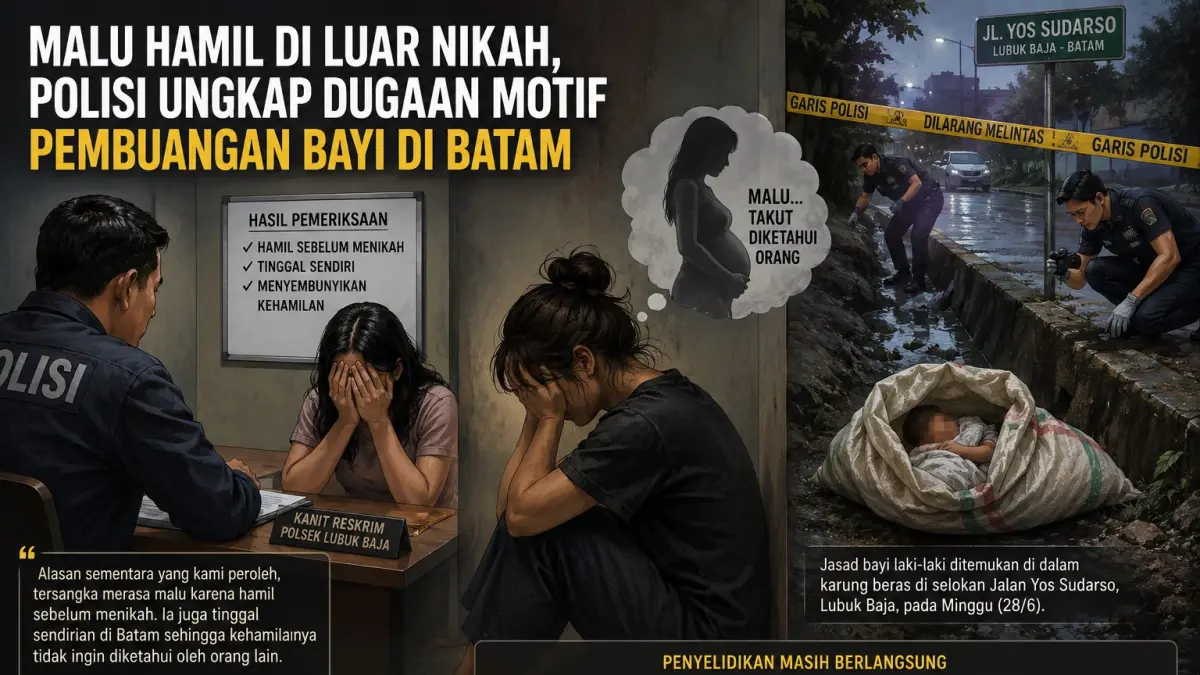 Ilustrasi pembuangan bayi, F. Chatgpt