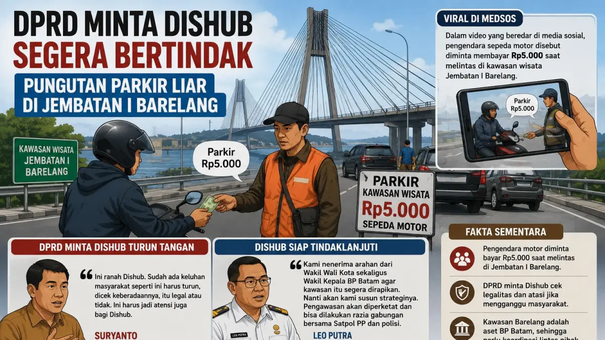 ilustrasi pungutan parkir liar. F,chatgpt