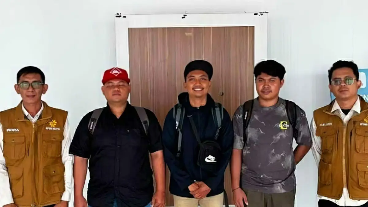 BP3MI Kepri memfasilitasi keberangkatan tiga orang Pekerja Migran Indonesia (PMI) yang bekerja di sektor formal dengan negara tujuan Malaysia, melalui Pelabuhan Internasional Tanjung Balai Karimun, Kamis (2/7/2026). ANTARA/HO-BP3MI Kepri 