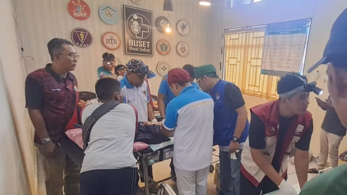 Sejumlah anak mengikuti khitanan sehat di Puskesmas Teluk Sasah, Kelurahan Teluk Lobam, Kecamatan Seri Kuala Lobam, Bintan pada Sabtu (4/7/2026). F.Slamet Nofasusanto/Batam Pos.