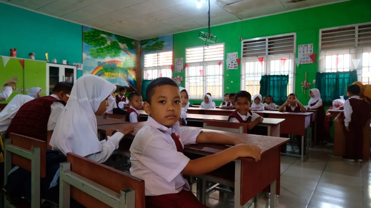 Murid baru SD004 Bukit Bestari Tanjungpinang. F. Mohamad Ismail