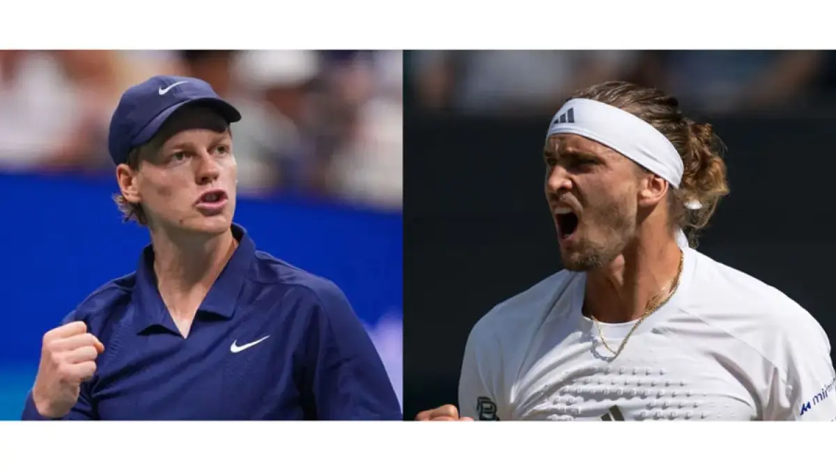 Jannik Sinner (kiri) dan Alexander Zverev akan memperebutkan gelar juara Wimbledon 2026. Sinner datang sebagai juara bertahan sekaligus petenis nomor satu dunia, sementara Zverev bertekad meraih trofi Wimbledon pertamanya. (Dok. Antara News)