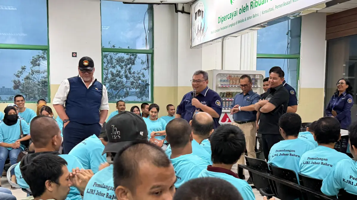KJRI Johor Bahru pulangkan 90 WNI lewat Pelabuhan Batam. F. Istimewa