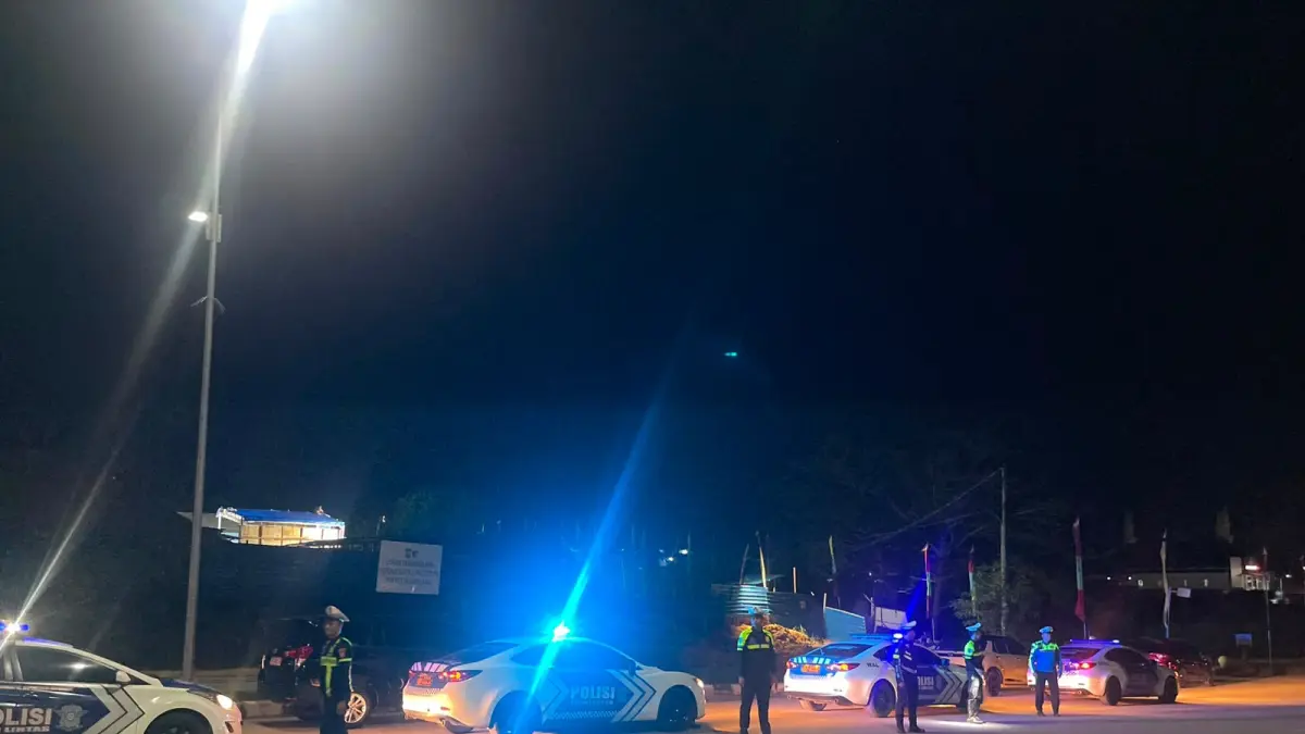 Patroli malam satlantas Polresta Barelang, Selasa (14/7) malam. F. Istimewa 