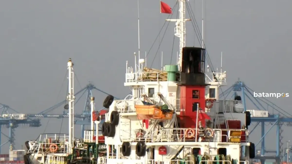 MT Silver Sincere yang tenggelam di perairan Bintan. F. Marine Traffic.