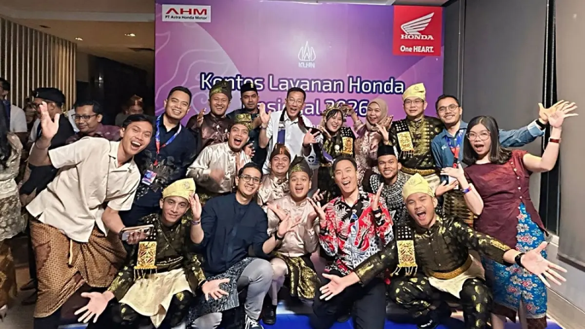 Delegasi Capella Honda Kepri mengikuti Kontes Layanan Honda Nasional 2026 di Jakarta. Foto: Istimewa