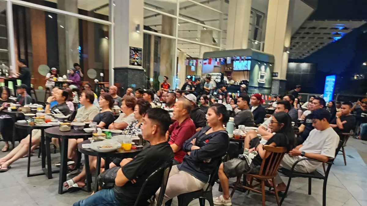 Suasana nobar final piala dunia 2026 di Aston Batam Hotel & Residence, Senin (20/7/2026) dini hari. Spanyol keluar sebagai Juara setelah mengalahkan Argentina, 1-0. F Jamaluddin Lobang/Batam Pos