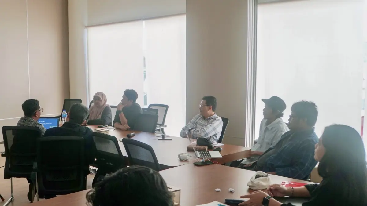 Rapat persiapan festival Media Selat Malaka 2026 oleh panitia di Batam. F Abdul Azis/Batam Pos