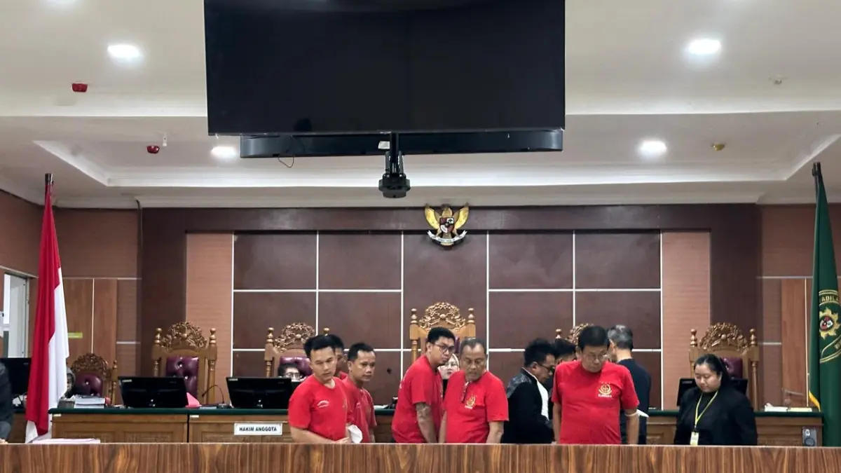 Sidang lanjutan kasus ledakan Kapal Federal II milik PT ASL Shipyard kembali bergulir di Pengadilan Negeri Batam, Kamis (23/7). Dalam persidangan yang beragendakan pemeriksaan 7 terdakwa. F Yofie Yuhendri/Batam Pos
