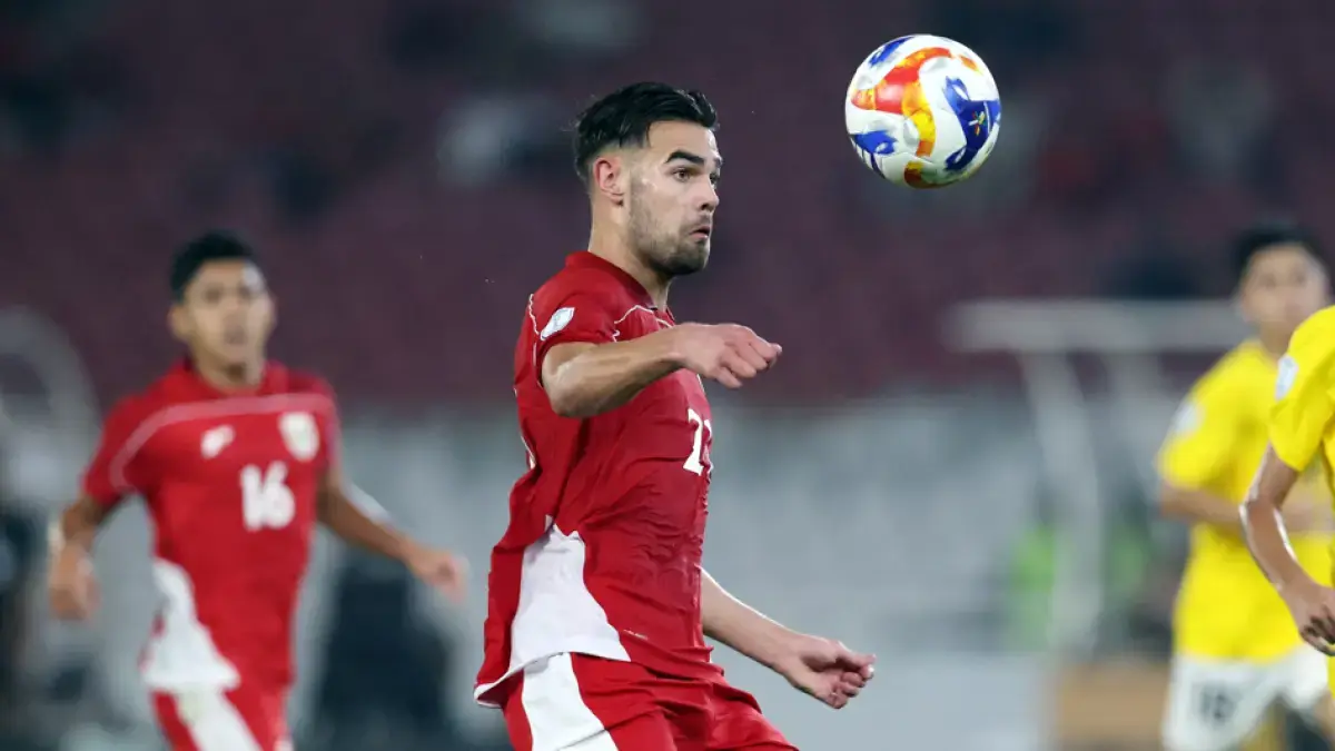 Daftar nomor punggung Timnas Indonesia di ASEAN Championship Hyundai Cup 2026 resmi diumumkan. Jens Raven memakai nomor 24. (Dery Ridwansah/ JawaPos.com) 