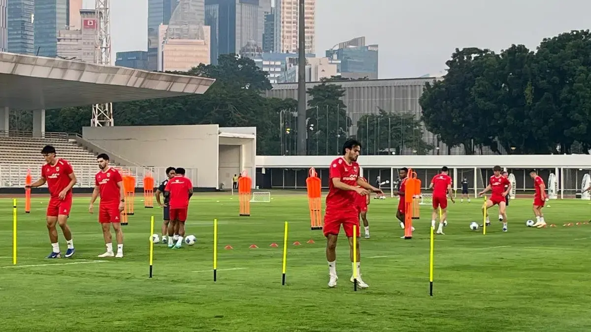 Latihan Timnas Indonesia. (Andika Rachmansyah/JawaPos.com)