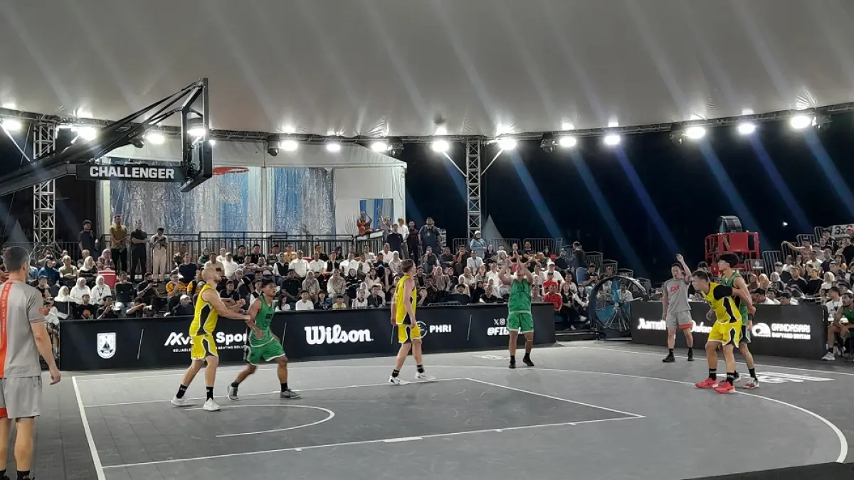 Pertandingan FIBA 3x3 Challengers Batam 2026, di Alun-Alun Engku Putri, Batam Centre, Batam, Kepri. Foto: Istimewa