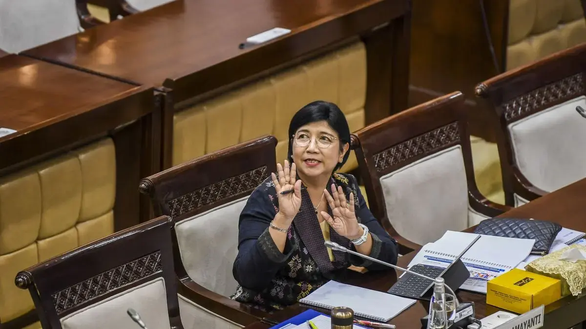 Penetapan Destry Damayanti sebagai Pjs Gubernur BI diputuskan melalui Rapat Dewan Gubernur pada Minggu (26/7), sesuai Pasal 50 Ayat (2) Undang-Undang Bank Indonesia. (Antara)