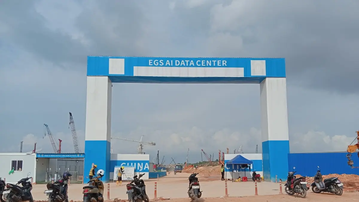  Proyek pembangunan&nbsp;data center di kawasan Teluk Mata Ikan, Kelurahan Sambau, Kecamatan Nongsa.