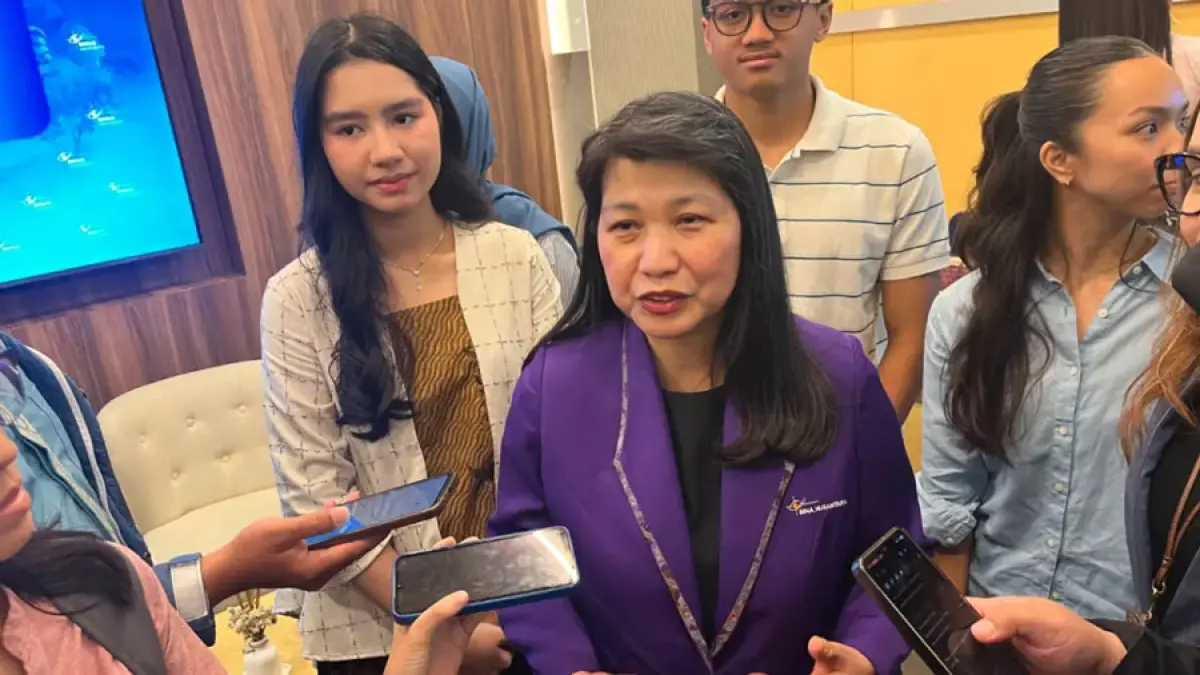 Rektor Binus University, Nelly. (Nanda Prayoga/JawaPos.com)