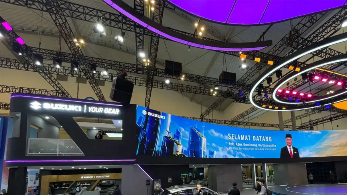 Booth Suzuki di pada ajang Gaikindo Indonesia International Auto Show (GIIAS) 2026