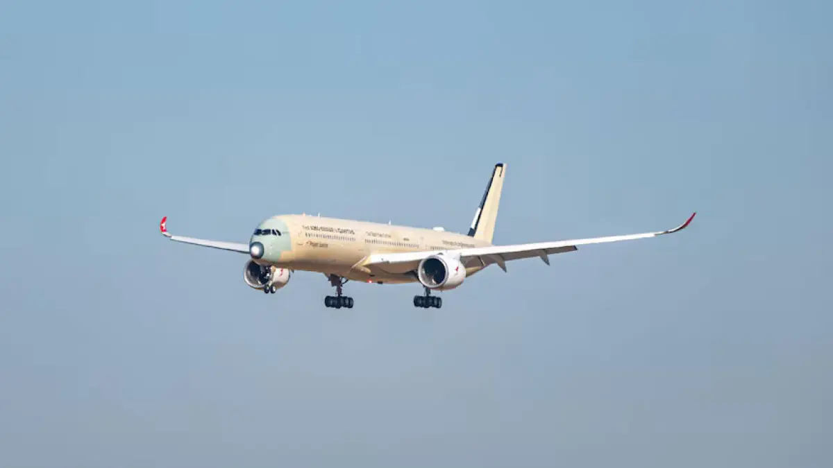 Airbus A350-1000ULR menyelesaikan penerbangannya dari Melbourne ke Toulouse dalam waktu 24 jam 24 menit. (Sumber: Airbus)