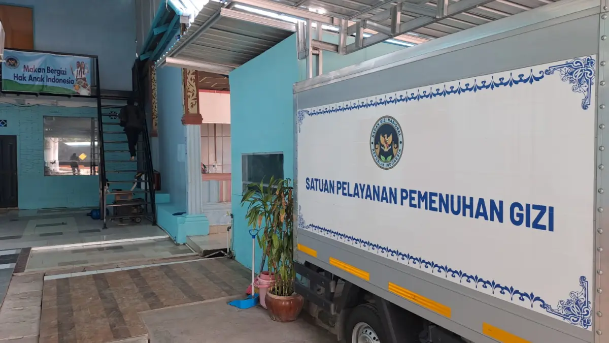 SPPG Tanjunguban 3, salah satu dapur MBG di Jalan Indunsuri, Tanjunguban, Kecamatan Bintan Utara terlihat berhenti beroperasi. F.Slamet Nofasusanto/Batam Pos